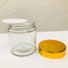 Empty Clear 100ml Glass Cream Jars For Facial Cream Eye Cream Skin Care Cosmetic Packing Jars With Silver Lid